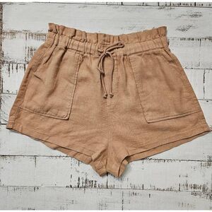 BLANK NYC at Revolve Textured Linen Paperbag Short Incense Tan Various